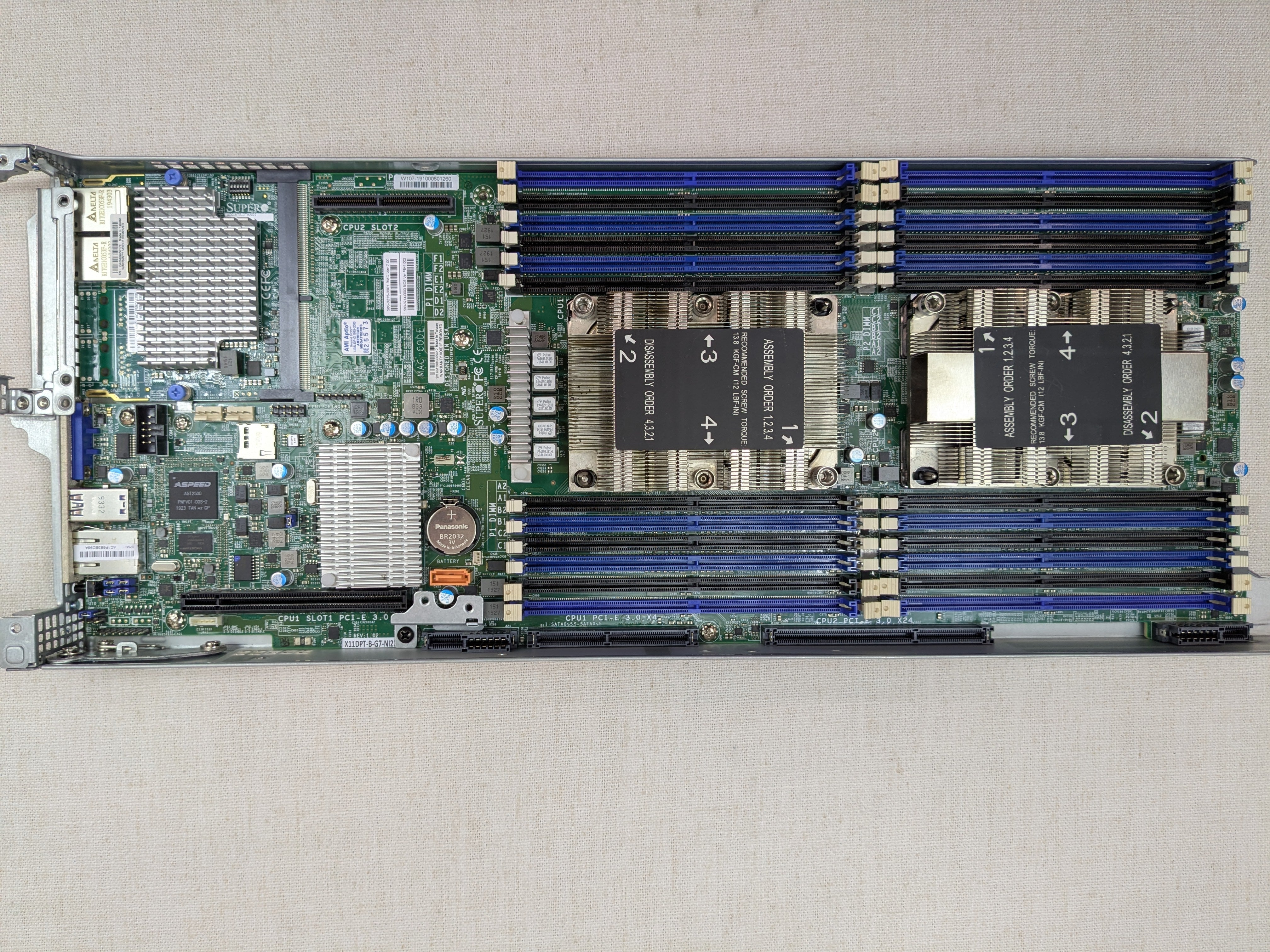Supermicro/ Nutanix X11DPT-B-G7-NI22 Dual Socket LGA3647 Server Node Motherboard