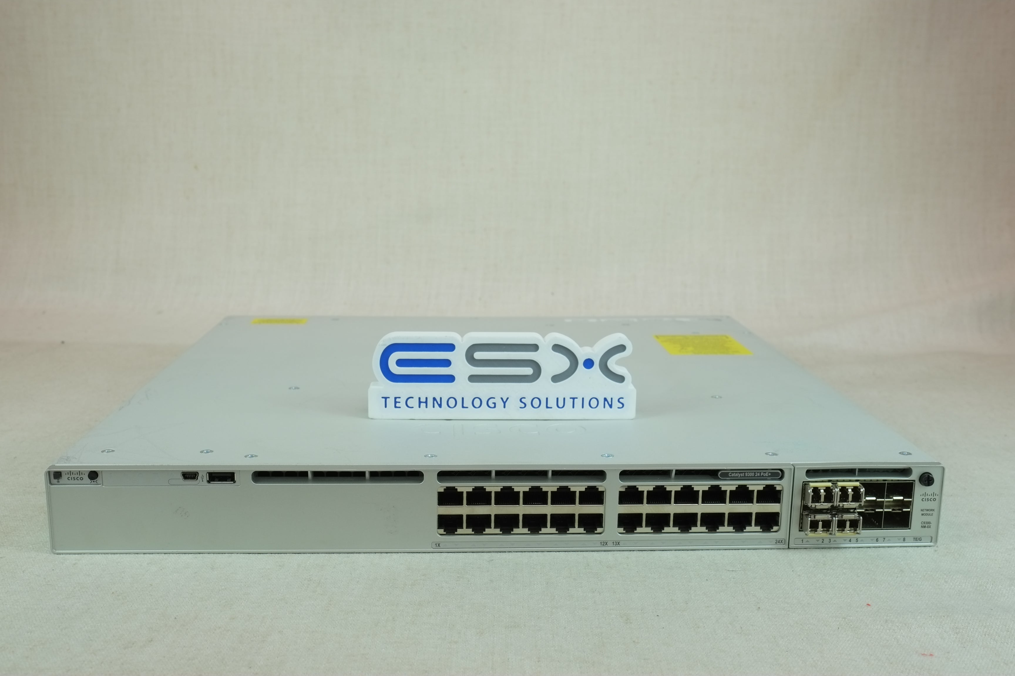 Cisco Catalyst C9300-24P-A 24 Port PoE+ Net Advantage Switch 2x PWR-C1-715WAC