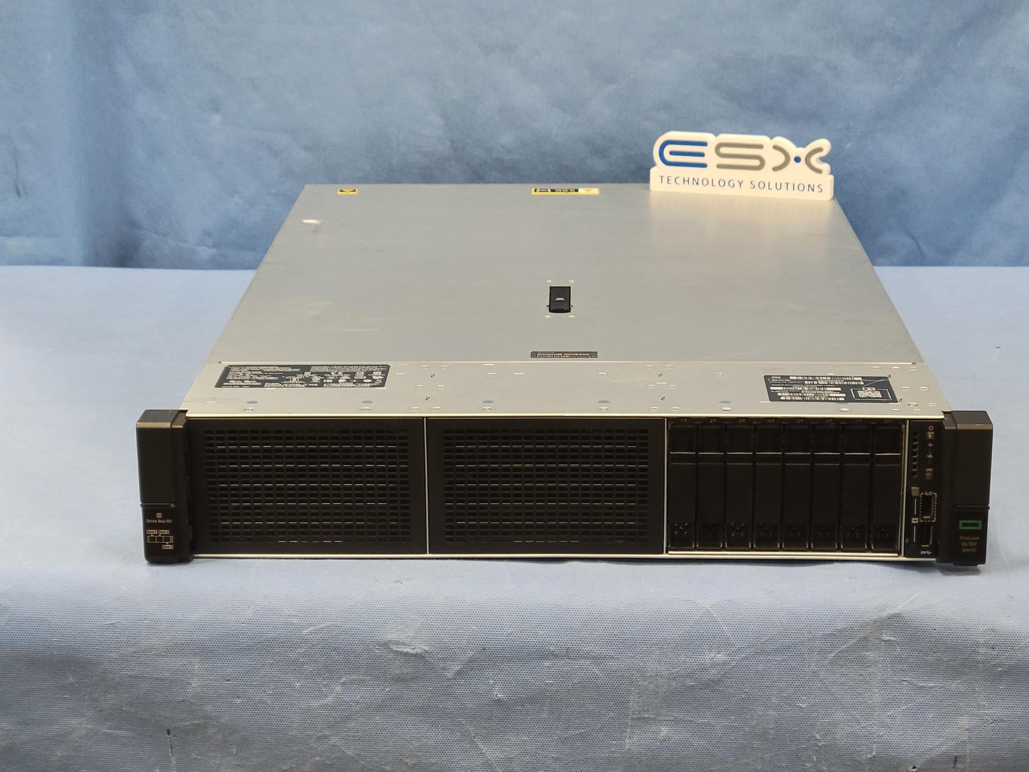 HP Proliant DL380 Gen10 8SFF Server 2x Gold 6248 2.5GHz CPU 256GB RAM 3x 480GB