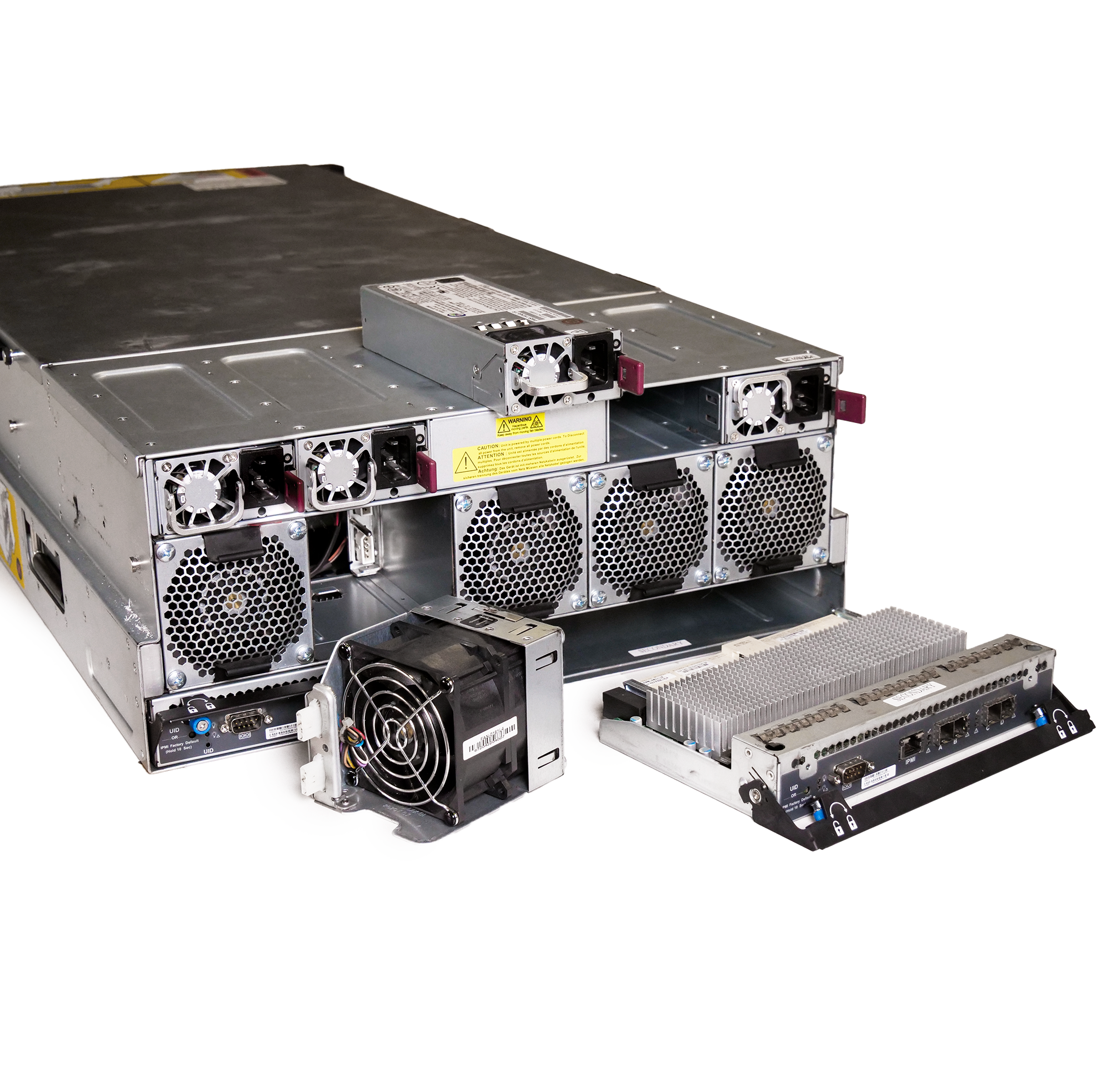 Supermicro SuperChassis 90-Bay SATA/SAS JBOD 4U Rackmount Top-Load Disk Shelf Storage Array 946ED-R2KJBOD | 90-Bay JBOD Enclosure | Up to 2.5PB (Refurbished)