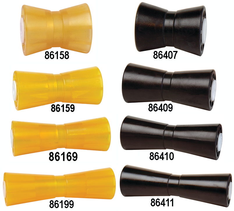 Tie Down Engineering 86409 Hull Sav'r Poly Vinly Black Roller