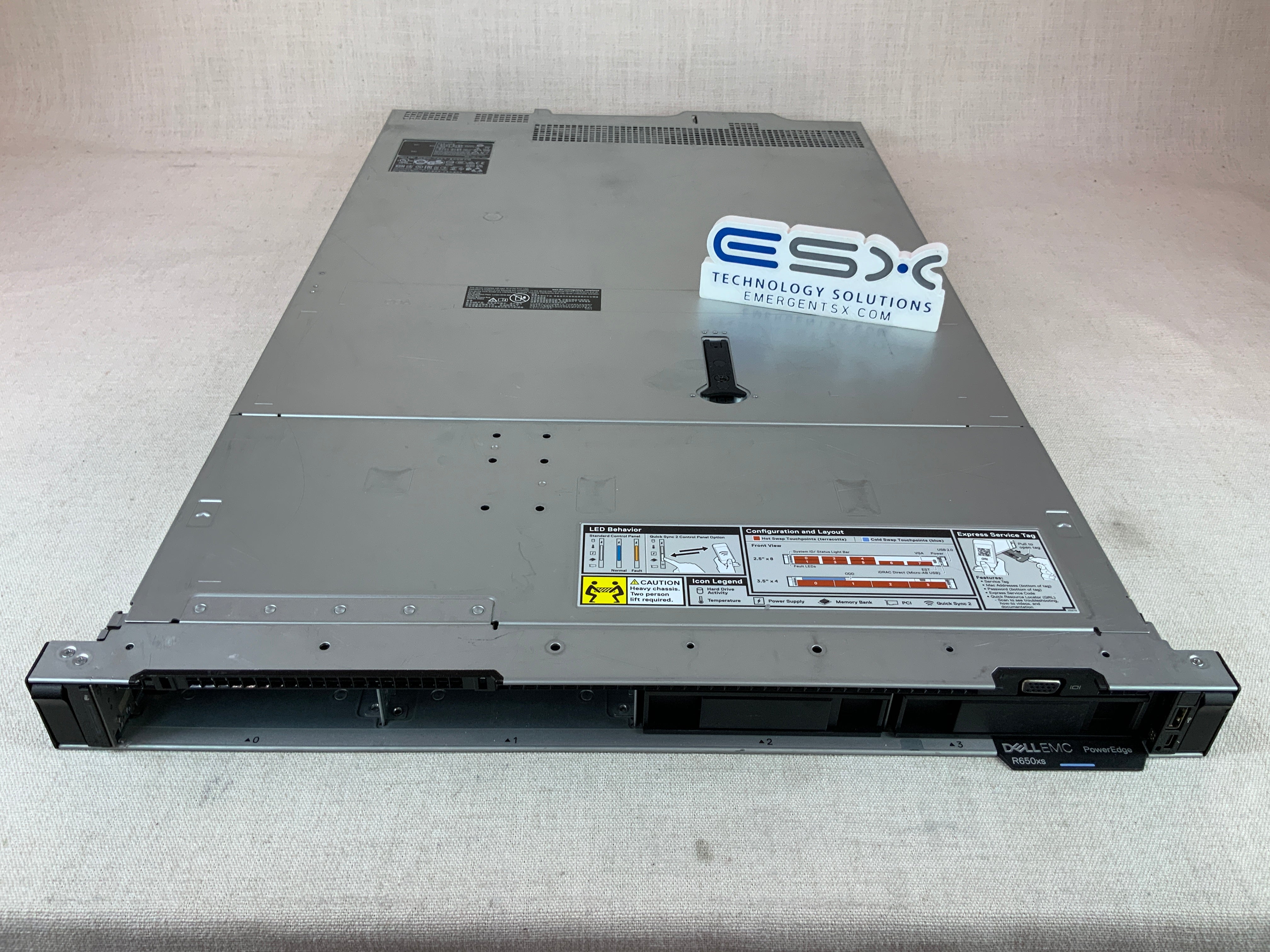 Dell PowerEdge R650XS 4x 3.5" 1U CTO Server - 2x Heatsink, 2x 1400W, iDRAC