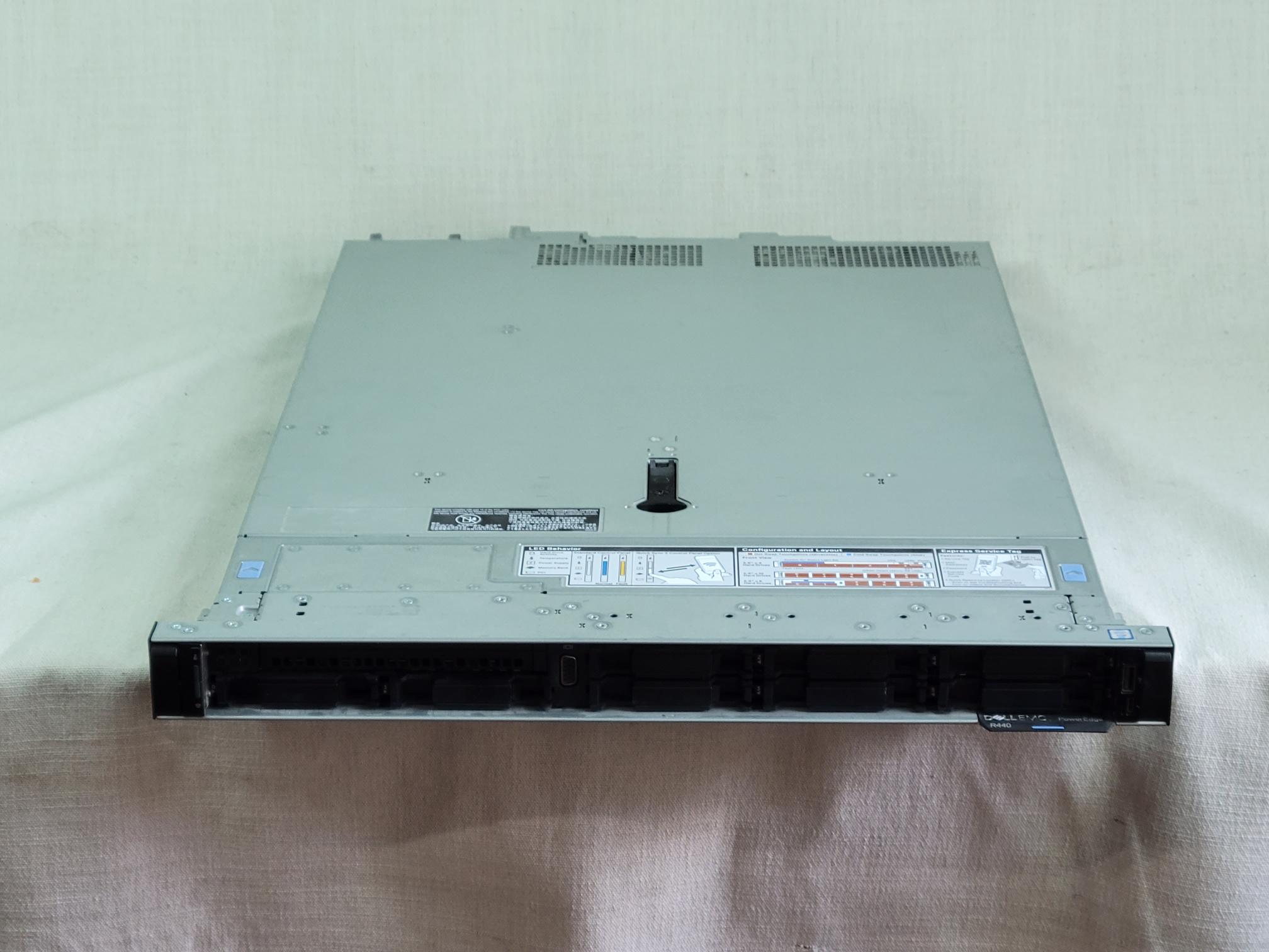 Dell PowerEdge R440 8x 2.5” 1U Server 2x 10C Silver 4210 @ 2.2GHz 256GB RAM H330
