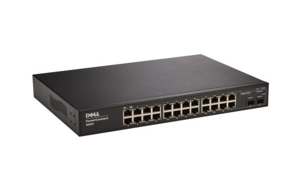 M521M - Dell PowerConnect 2824 24-Ports 10/100/1000BASE-T Ethernet Managed Rack-mountable Network Switch with 2-Ports SFP