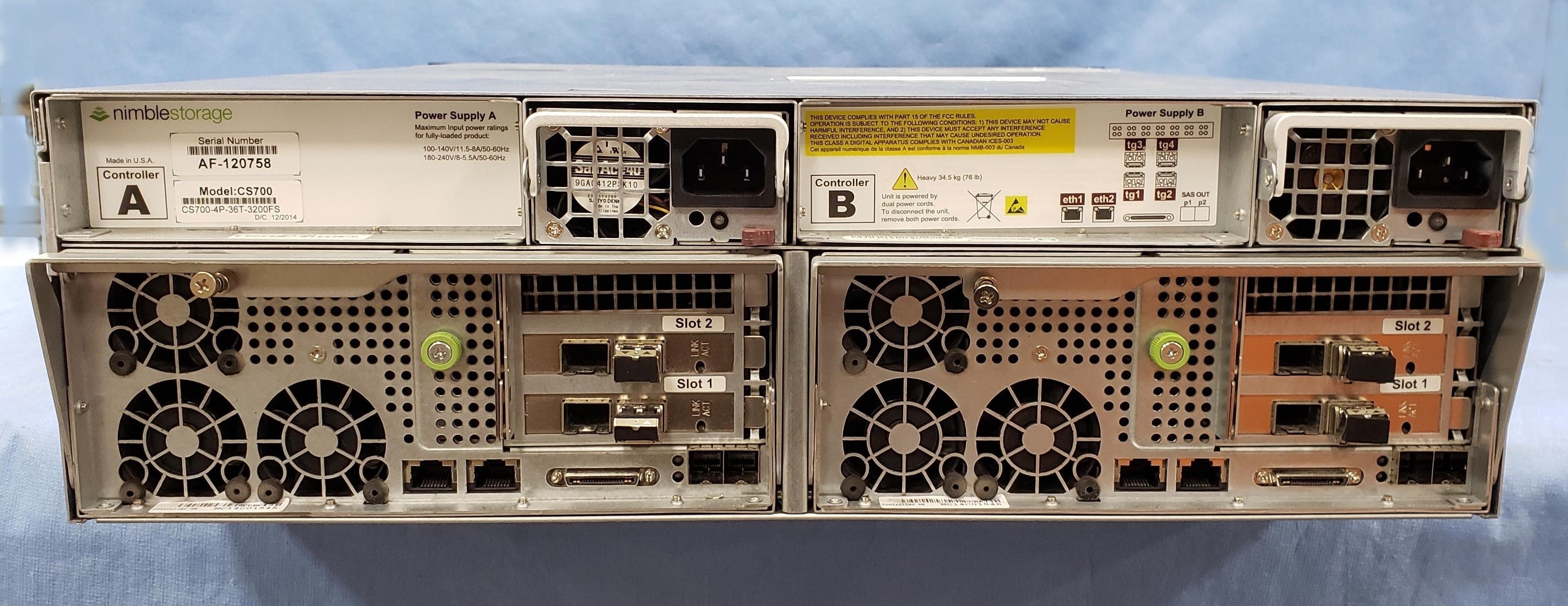 Nimble Storage CS700 72TB – 12 x 6TB, 4 x 800GB SSD, 10Gbe – We Buy Nimble!