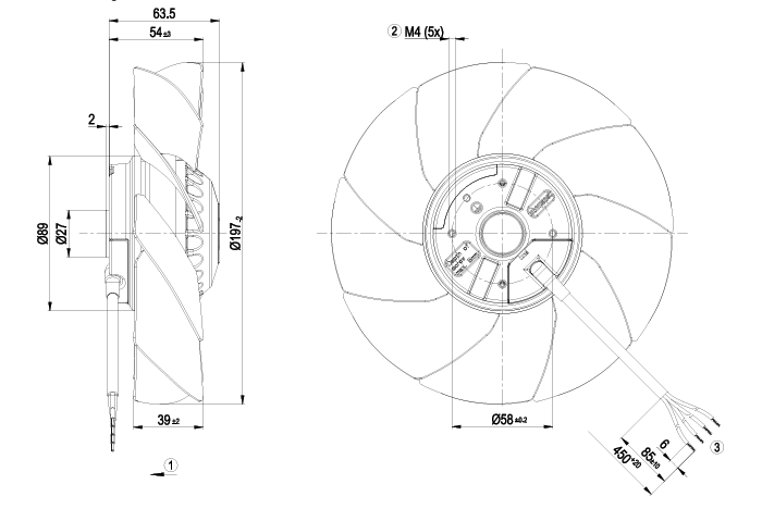A2E200-AH38-01 S2E200-AH38-01 ebm-papst AC AXIAL FAN