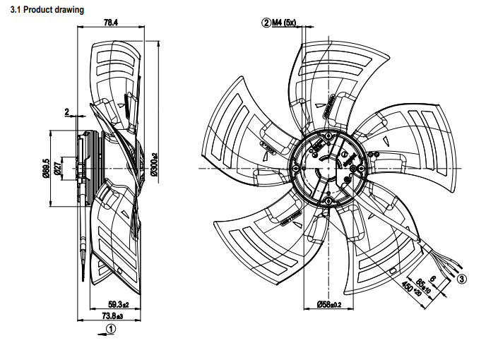 A3G300-AK13-01 ebm-papst AC Fans AC Axial Fan