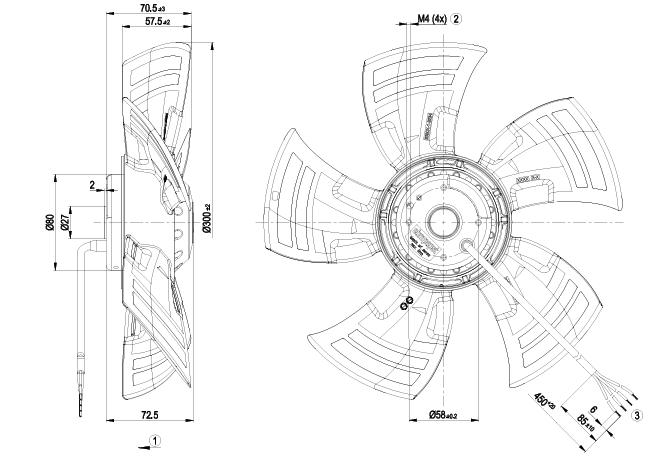A4D300-AS34-01 Ebm-Papst FAN