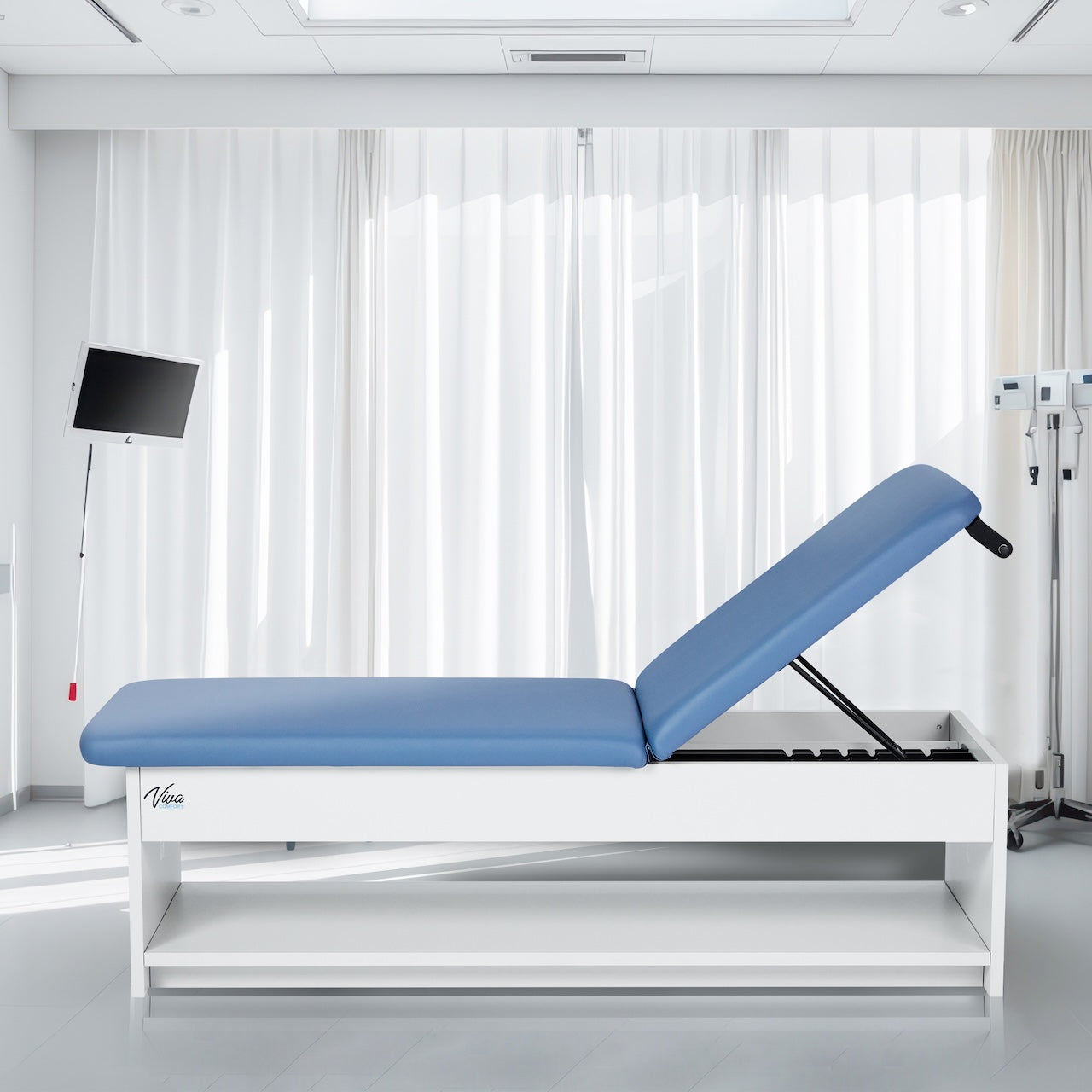 Lucas Plus Recovery Couch w/ Shelf, Adjustable Back & Antimicrobial Upholstery