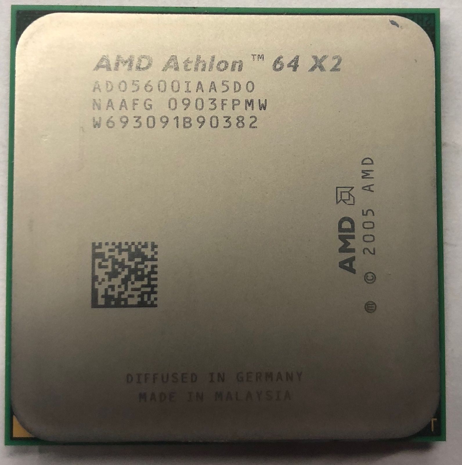 AMD Athlon 64 X2 5600+ 2.9GHz L2- 512k x 2 65w Socket AM2 Desktop Processor - ADO5600IAA5DO