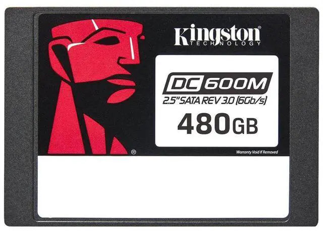 Kingston SEDC600M/480G DC600M 480 GB Solid State Drive - 2.5" Internal - SATA (SATA/600 - Mixed Use - Server Device Supported - 1 DWPD - 876 TB TBW - 560 MB/s Maximum Read Transfer Rate - 256-bit AES