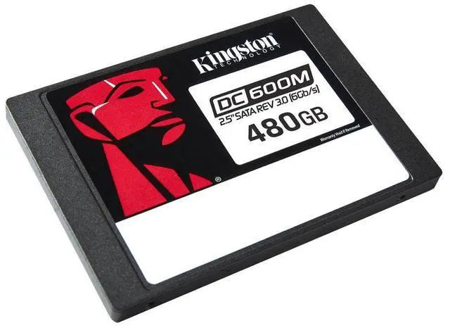 Kingston SEDC600M/480G DC600M 480 GB Solid State Drive - 2.5" Internal - SATA (SATA/600 - Mixed Use - Server Device Supported - 1 DWPD - 876 TB TBW - 560 MB/s Maximum Read Transfer Rate - 256-bit AES