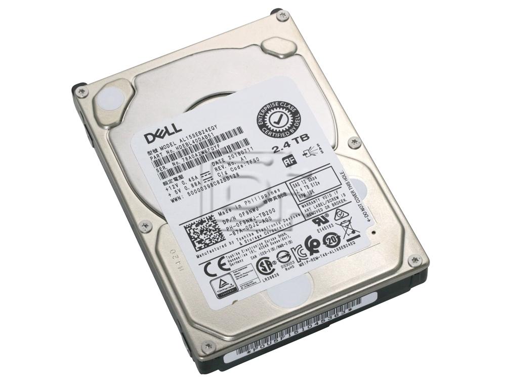 Dell F9NWJ Toshiba AL15SEB24EQY 2.4TB 2.5-inch 10K SAS Enterprise Hard Drive