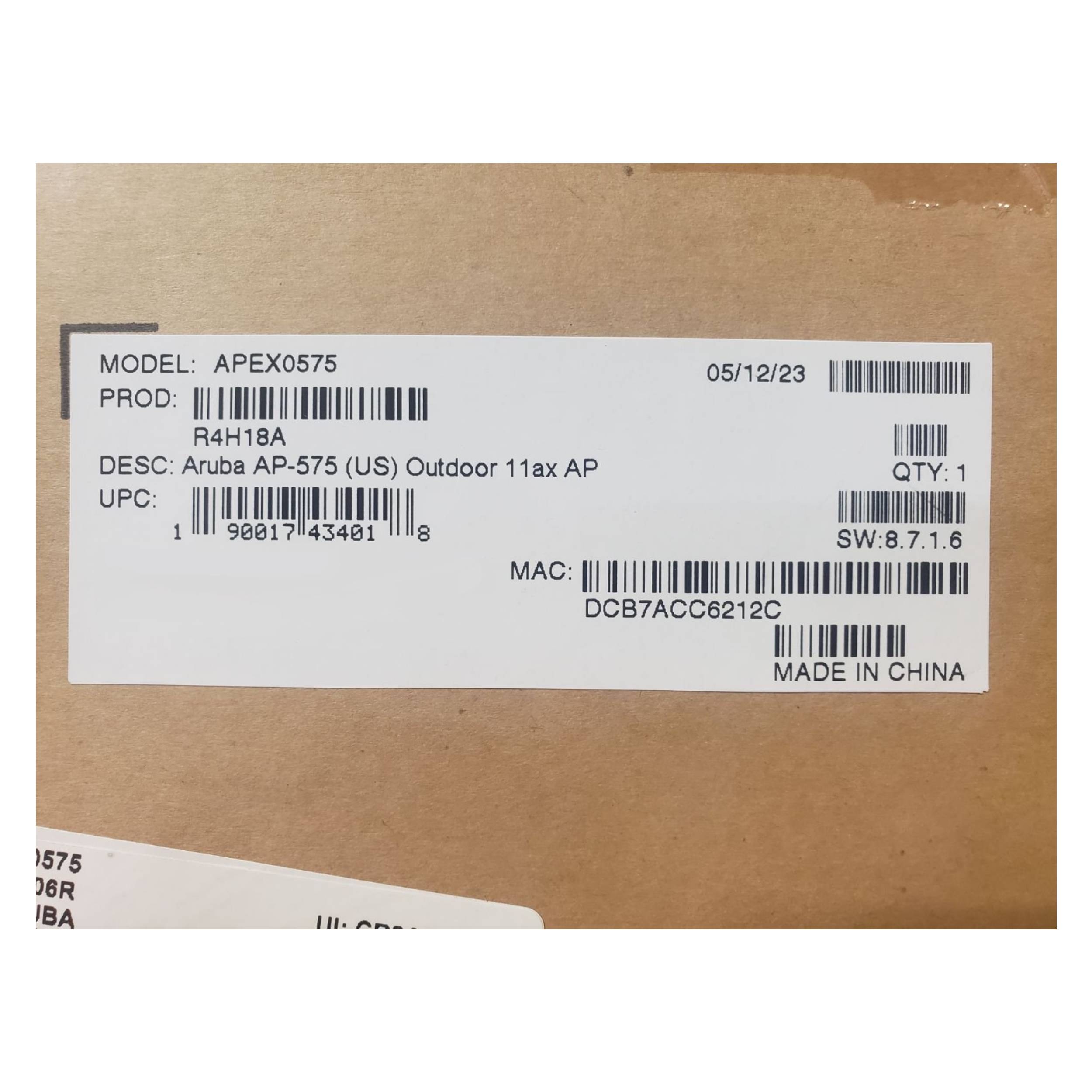 HPE Aruba AP-575 APEX0575 Wi-Fi 6 802.11ax Dual Radio Outdoor Access Point w/Outdoor Mounting Kit (AP-270-MNT-H3)