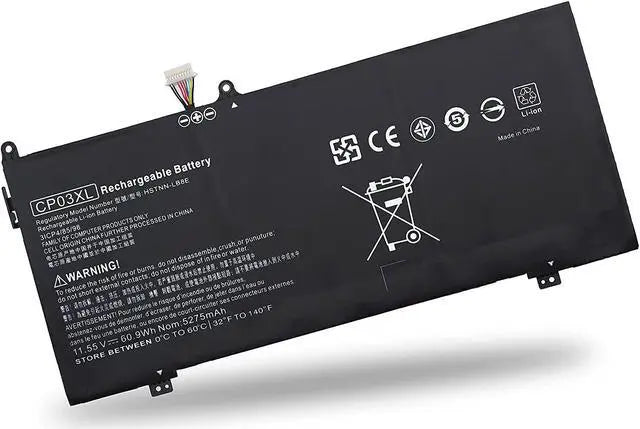 Main image of Burflo CP03XL Battery for HP Spectre X360 13-AE000 Series:13-AE011DX 13-AE012DX 13-AE001NG 13-AE006NO 13-AE013DX 13-AE091MS 13-AE0XX CP03060XL 929066-421 929072-855 HSTNN-LB8E LB8-11.55V 60.9Wh