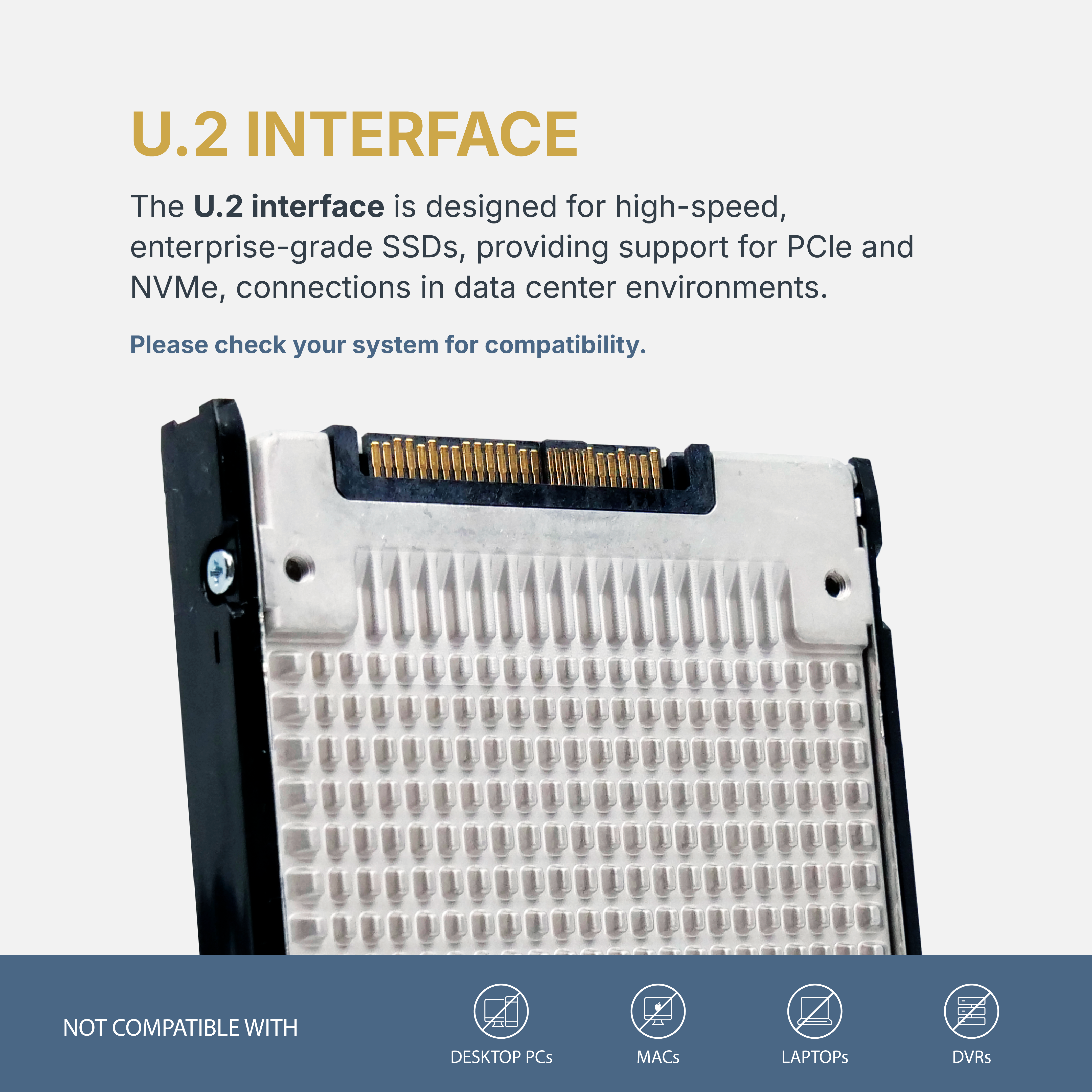 Dell/Intel D7-P5600 SSDPF2KE016T9E 1.6TB 3 DWPD PCIe Gen 4.0 x4 8GB/s 3D TLC U.2 NVMe 2.5in Refurbished SSD