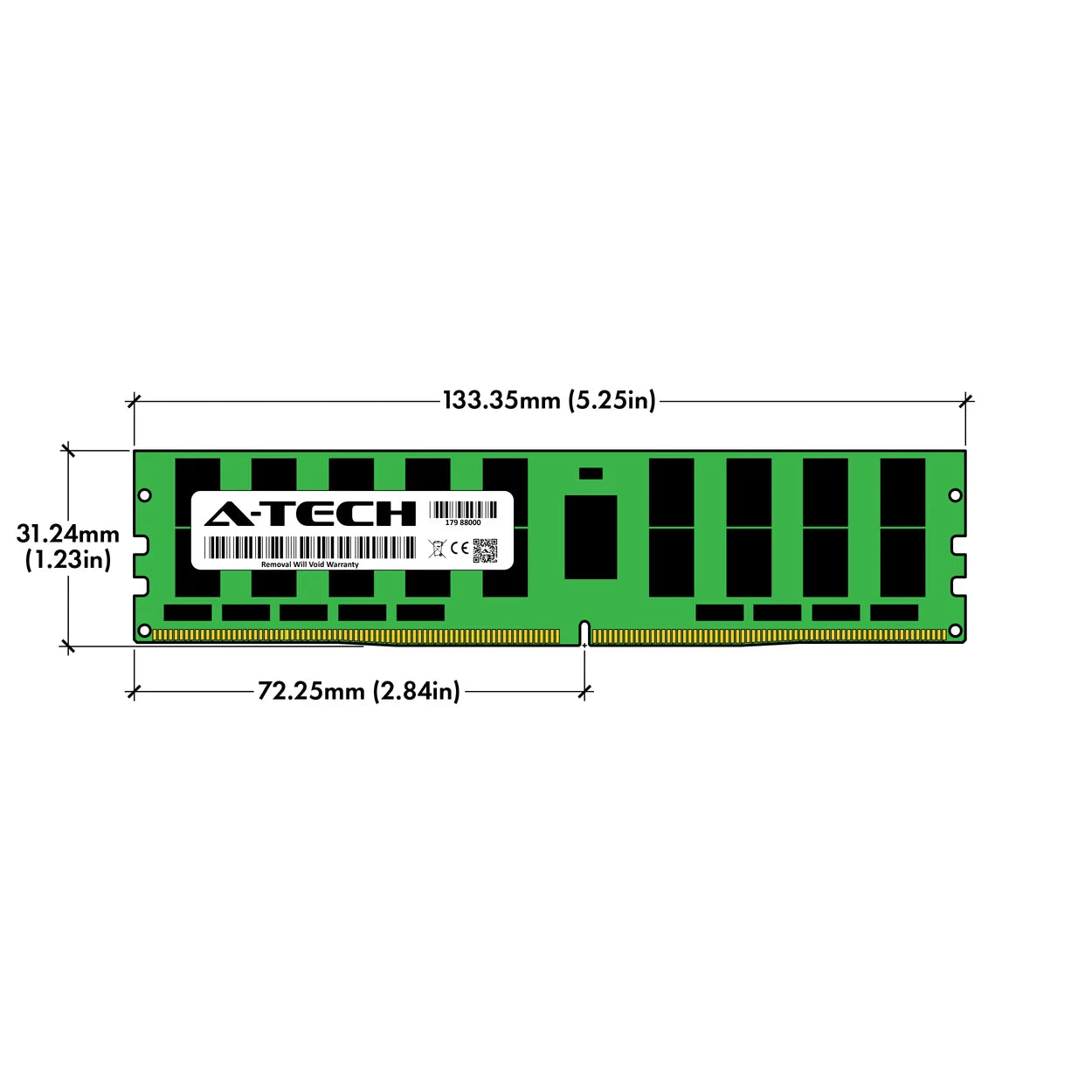 Dell PowerEdge R6415 Memory RAM | 64GB Kit (2x32GB 2Rx4 DDR4 2666MHz (PC4-21300 LRDIMM