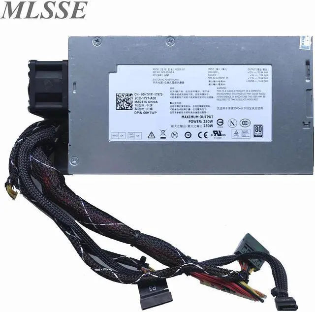 Alt view image 3 of 3 - For Dell R210 Server 250W Power Supply N250E-S0 CN-06HTWP-17972 06HTWP 6HTWP 0CKMX0 CKMX0 Fast Ship