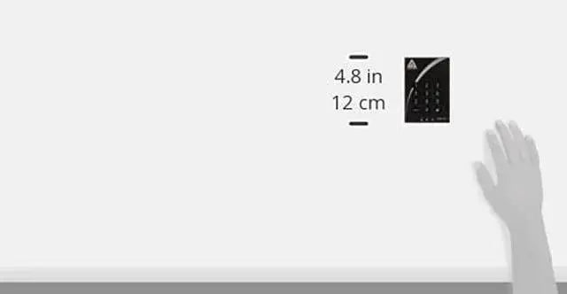 Alt view image 3 of 5 - Apricorn 2TB Aegis Padlock USB 3.0 256-Bit AES XTS Hardware Encrypted Portable External Hard Drive (A25-3PL256-2000)