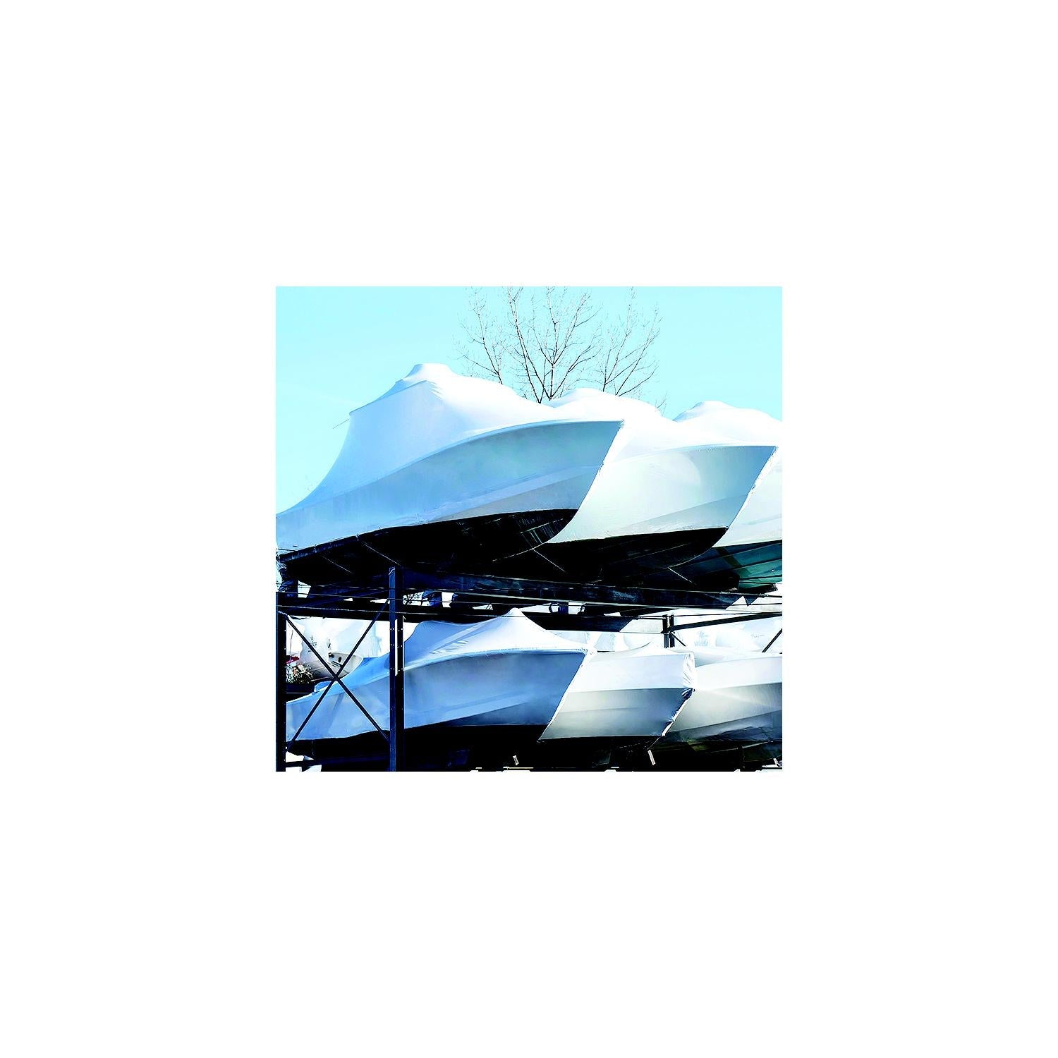 Shrinkwrap Accessories 13004994 Poly-America 17WH Shrinkwrap White Poly Film 17', x 350', 200#