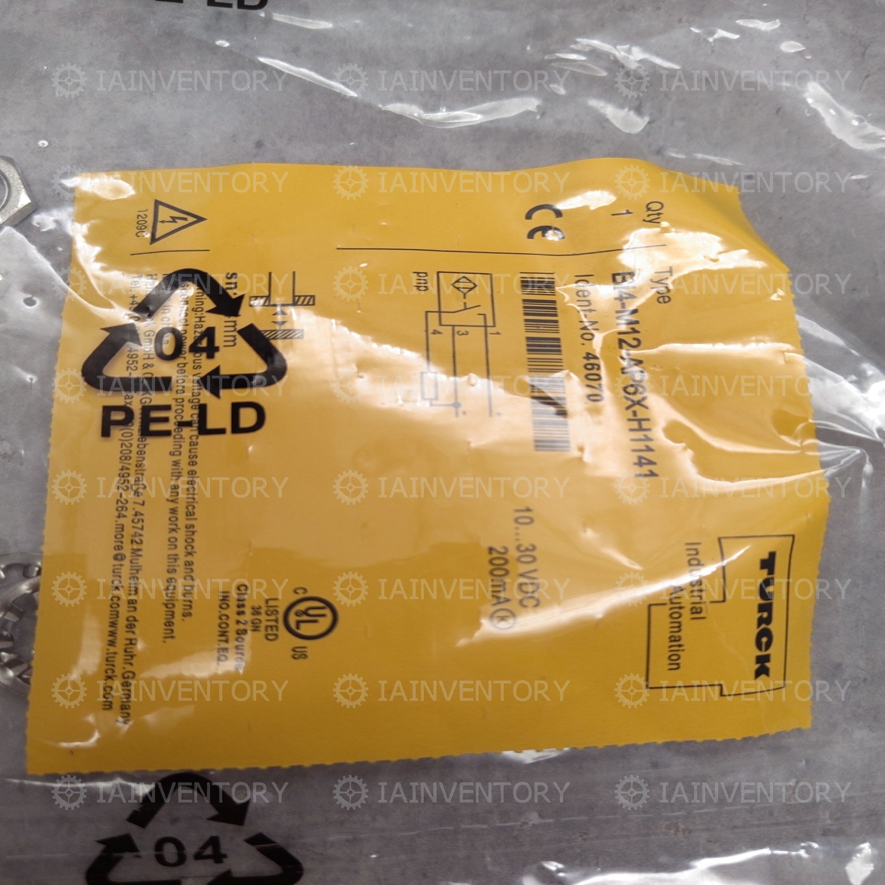 Turck BI4-M12-AP6X-H1141 Inductive Proximity Switch Sensor