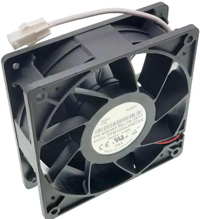 Main image of JAENFONG New Cooling Fan for PFB1224UHEC8X PN-406345 Rev06 2217 DC 24V 2.40A 12CM Size :120×120×38mm 5500RPM