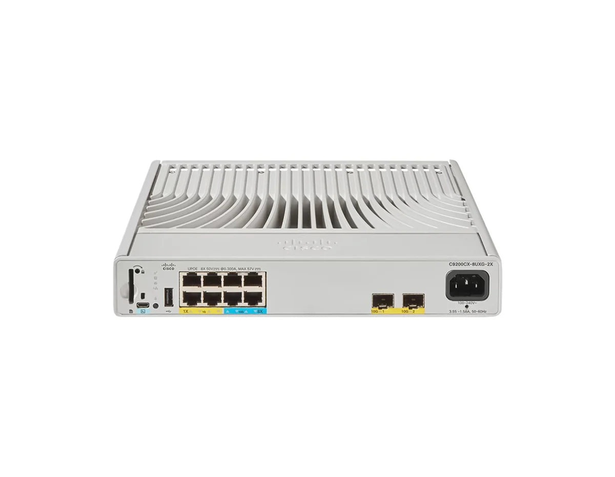 Cisco Catalyst C9200CX-8UXG-2X-A 8-Port UPoE Compact Switch, 2x10G Uplinks, Network Advantage