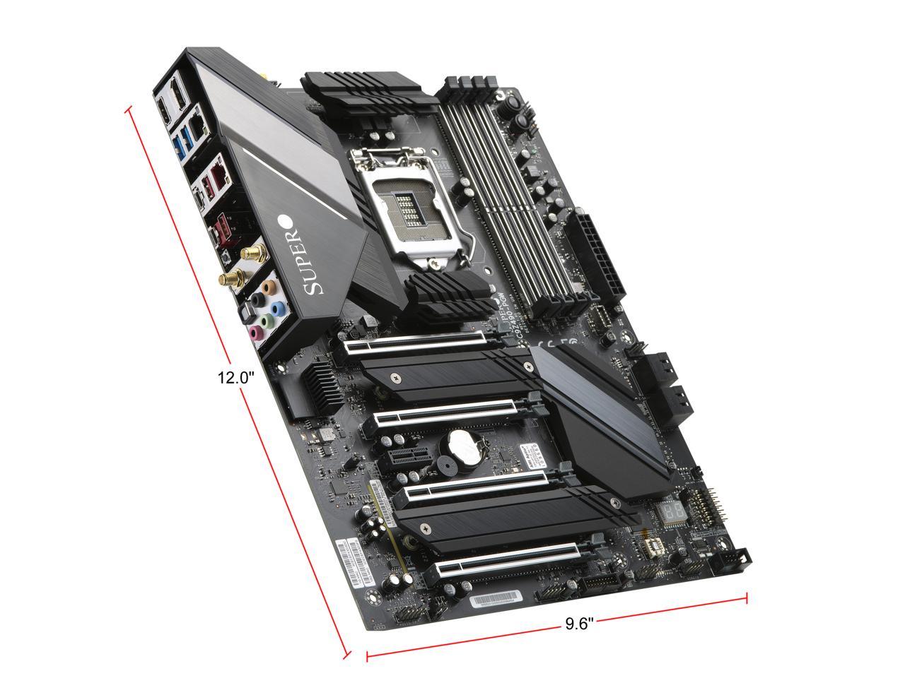 ***WARNING***Read details & see photos before buying*** ***SSD M.2 Heatsink Missing*** Supermicro C9Z490-PGW 10th Gen Socket LGA 1200 Wi-Fi Four PCI-e x16 Two M.2 NVMe USB 3.2 Gen2 Motherboard (Otherwise Motherboard is NEW with (All accessories included)