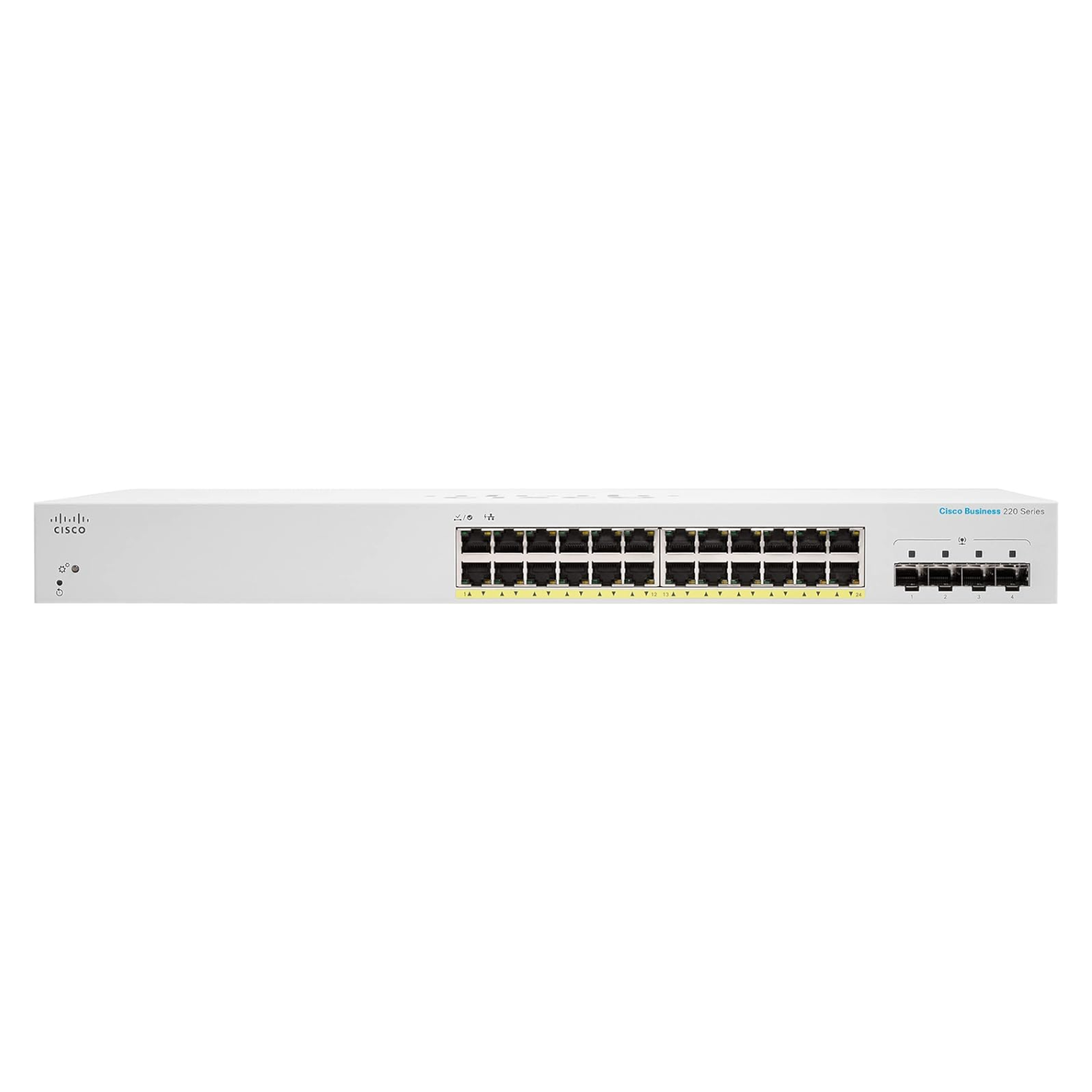 Cisco CBS220 Series 24-Port 4x1G SFP PoE+ Smart Managed Switch (CBS220-24P-4G