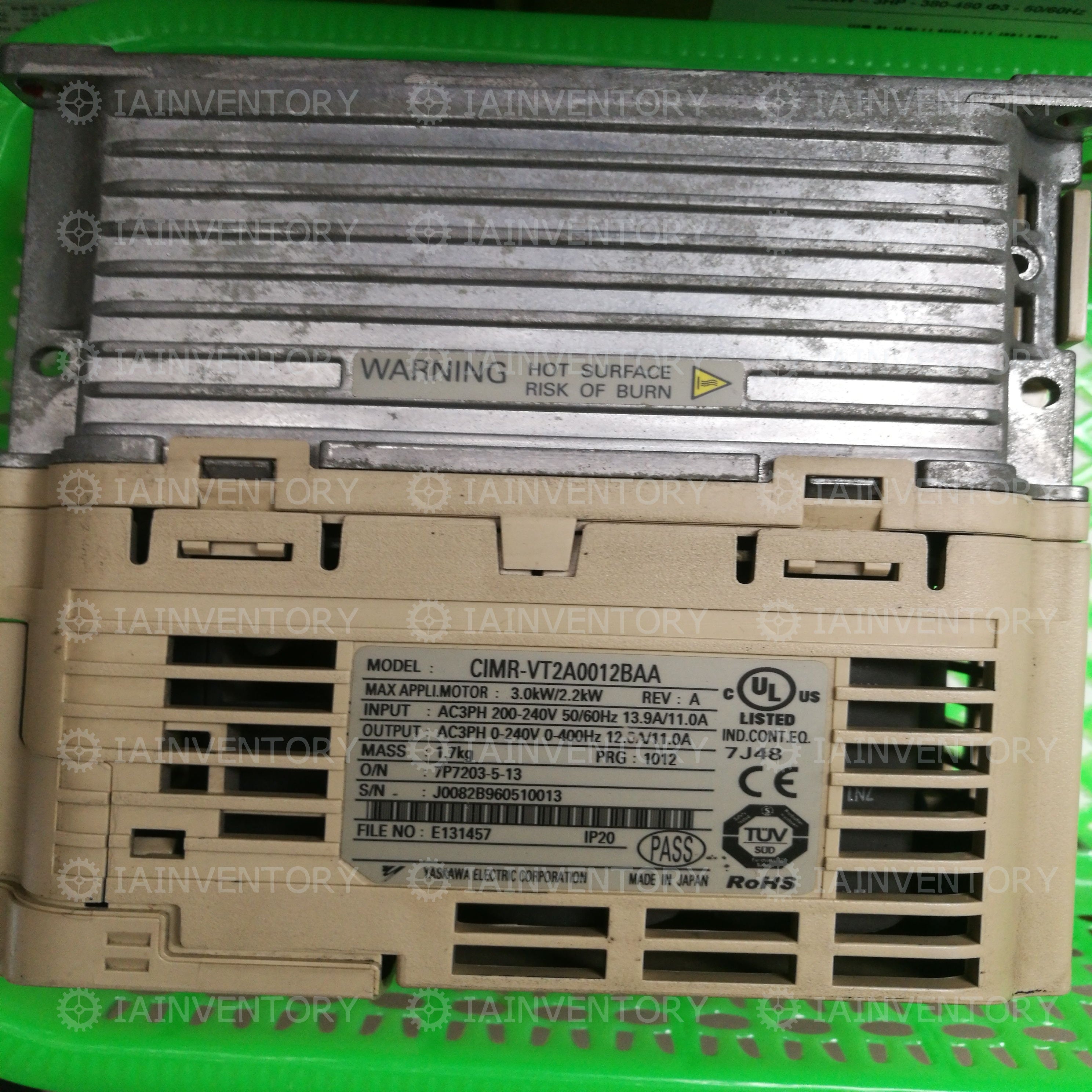 Yaskawa inverter CIMR-VT2A0012BAA 2.2KW 200-240V