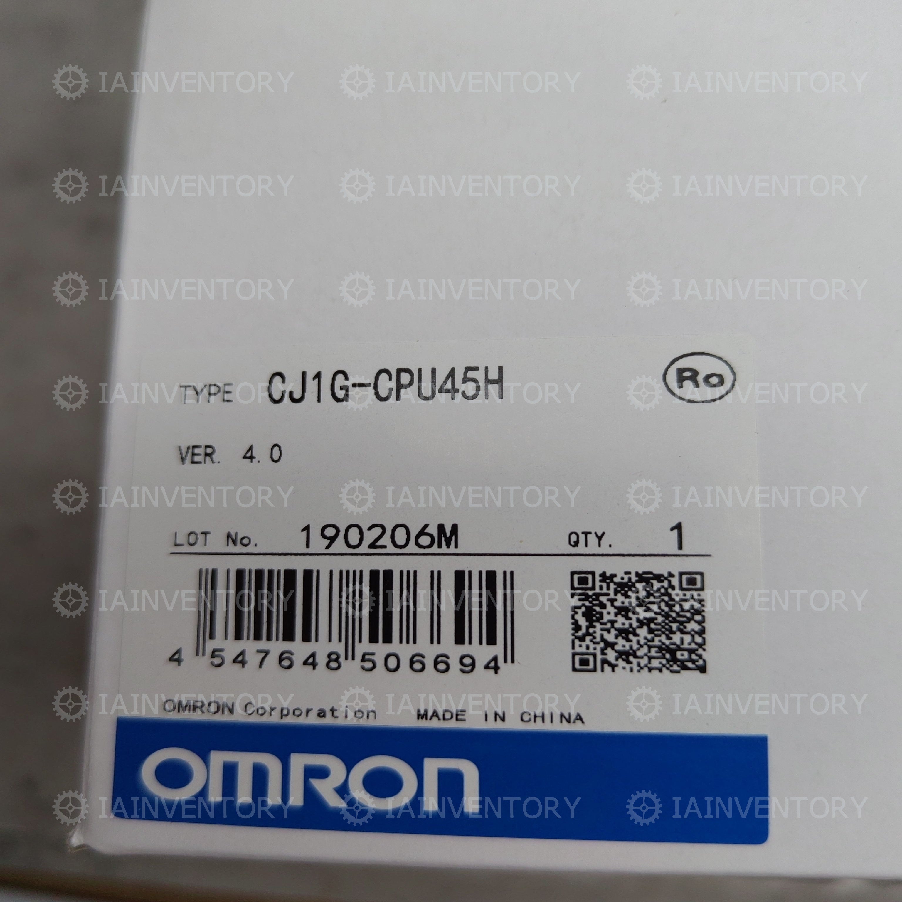 Omron Programmable Controller CJ1G-CPU45H CJ1GCPU45H PLC