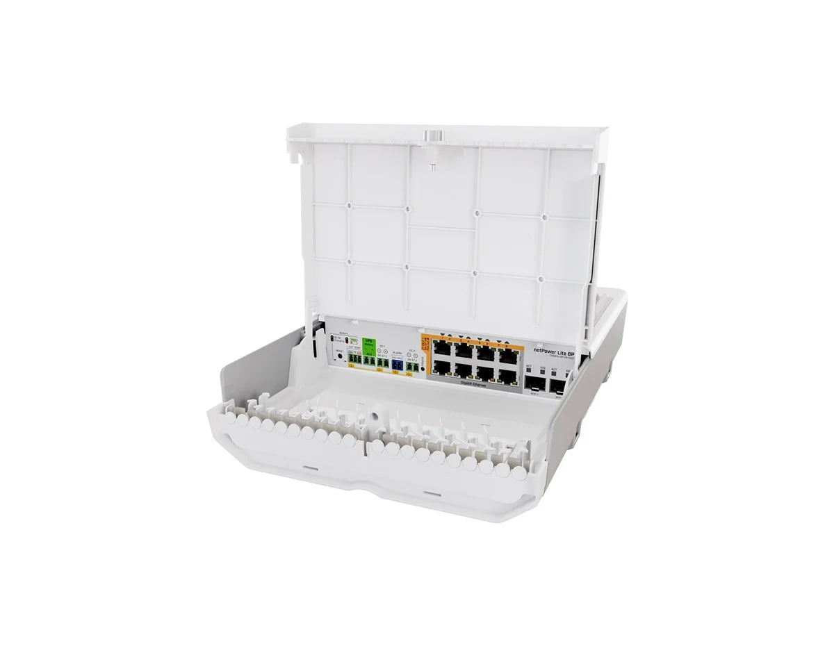 MikroTik netPower Lite 8P Outdoor PoE Switch (CSS610-8P-2S+OUT)