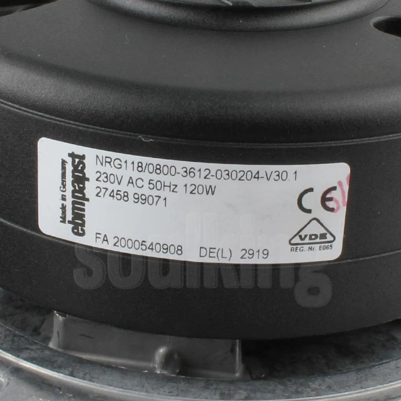 NRG118/0800-3612-030204-V30.1 Ebm-Papst FAN