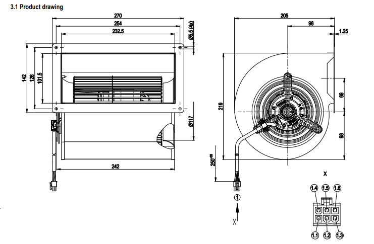 D2D146-AA28-28 Ebmpapst Fan 230V Inverter Centrifugal Fans