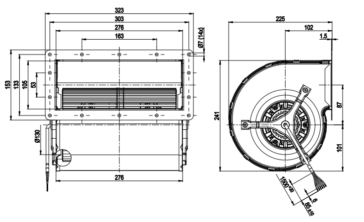 Ebm-papst D2D160-BE02-03 FAN