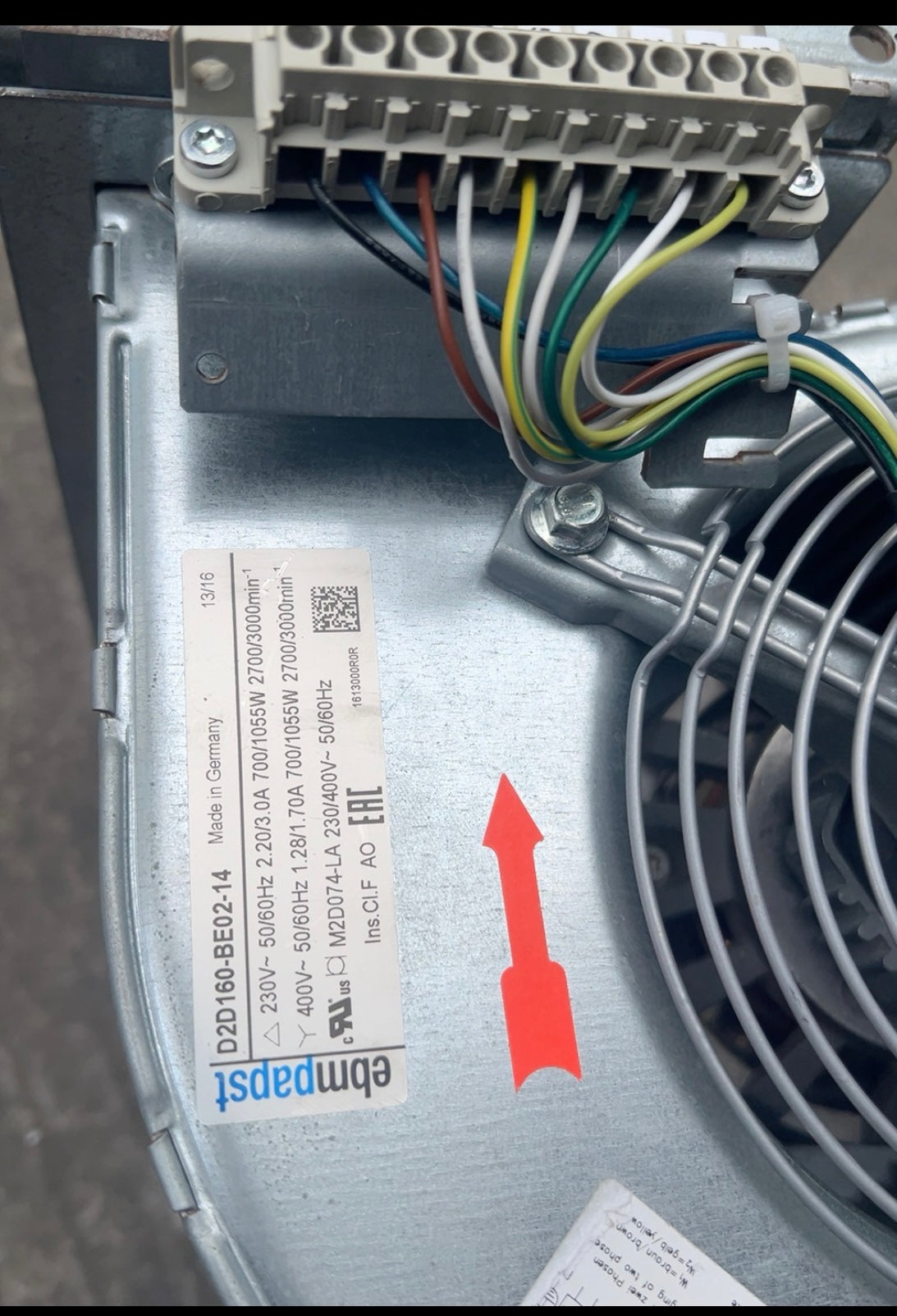 D2D160-BE02-14 Ebm-papst Centrifugal Blower