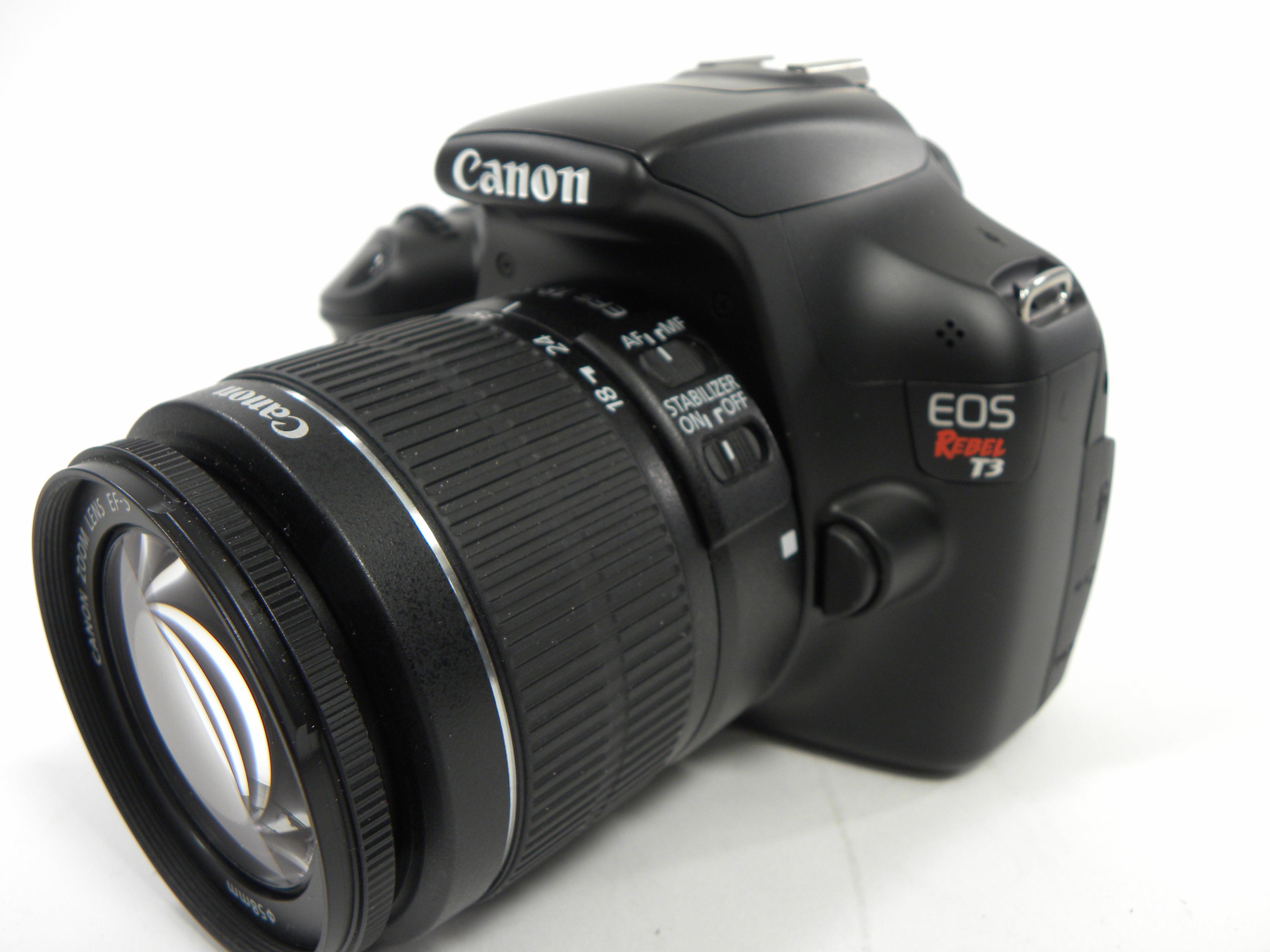 Canon EOS Rebel T3 18mp Digital SLR w/EF-S 18-55 IS II Shutter Ct. 119