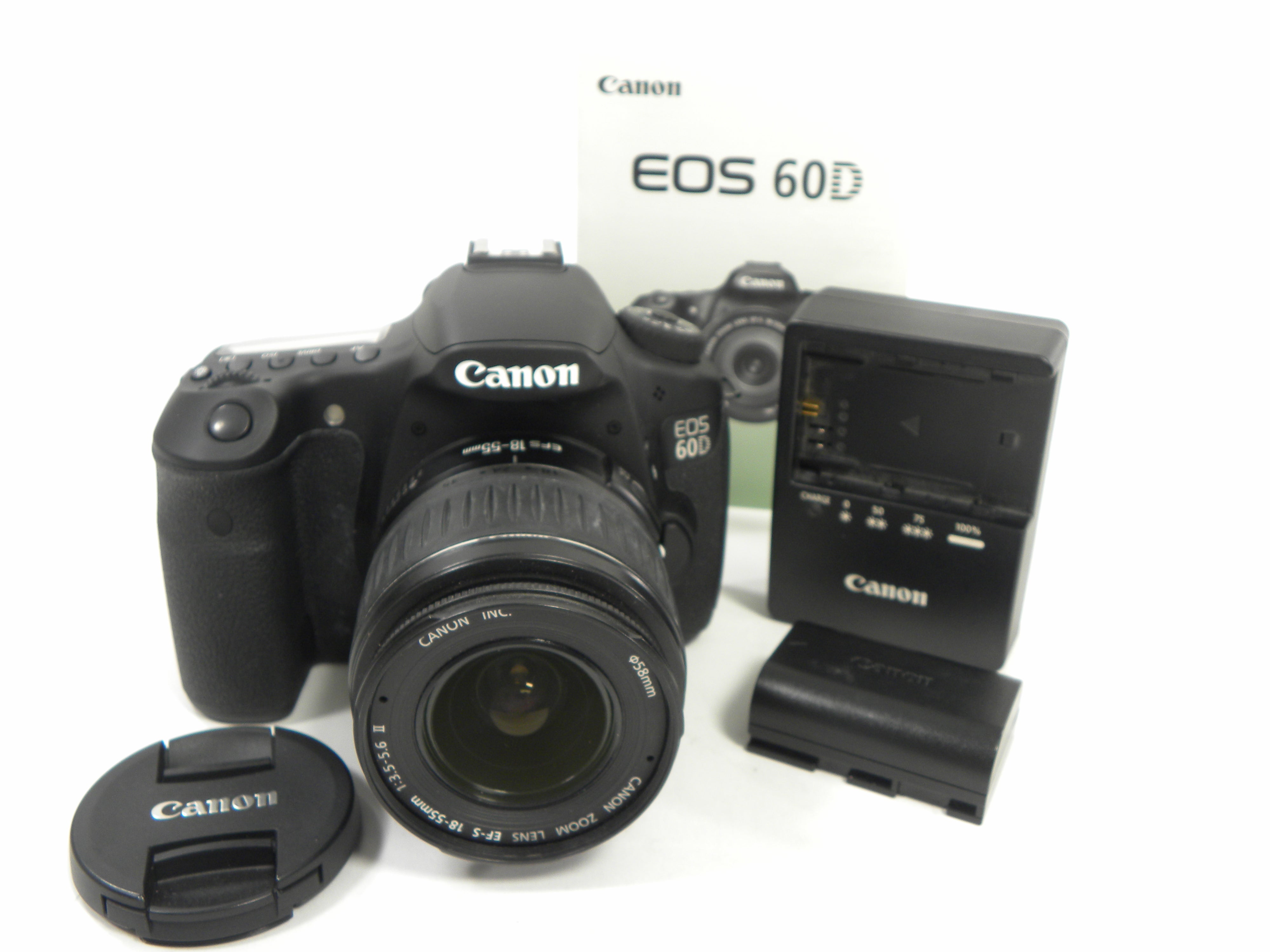 Canon EOS 60D 18mp Digital SLR w/EF-S 18-55 II Shutter Ct. 389