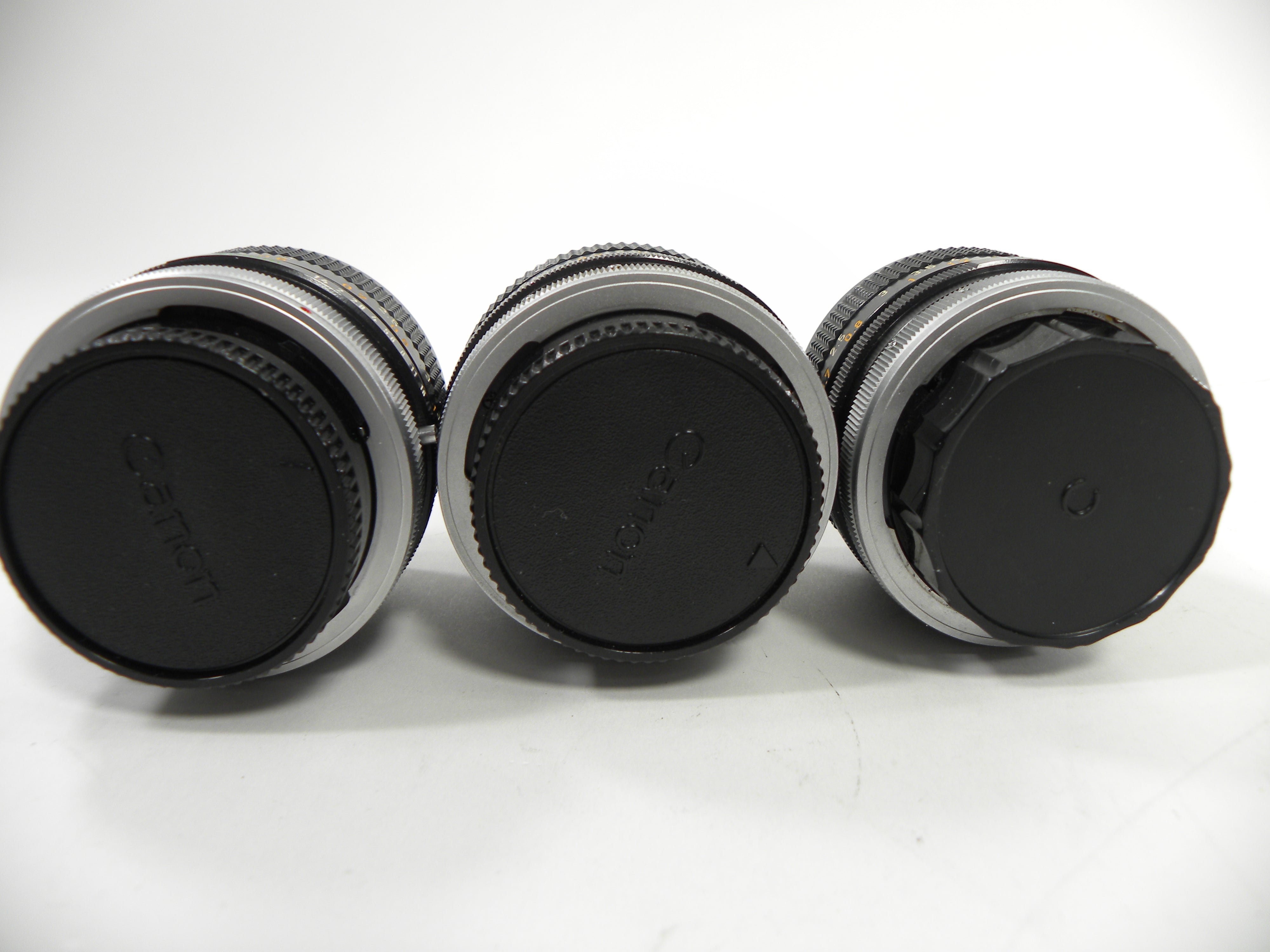 Canon FD 50mm f1.4 Lot of 3 AS IS No Returns (Parts or Repair)