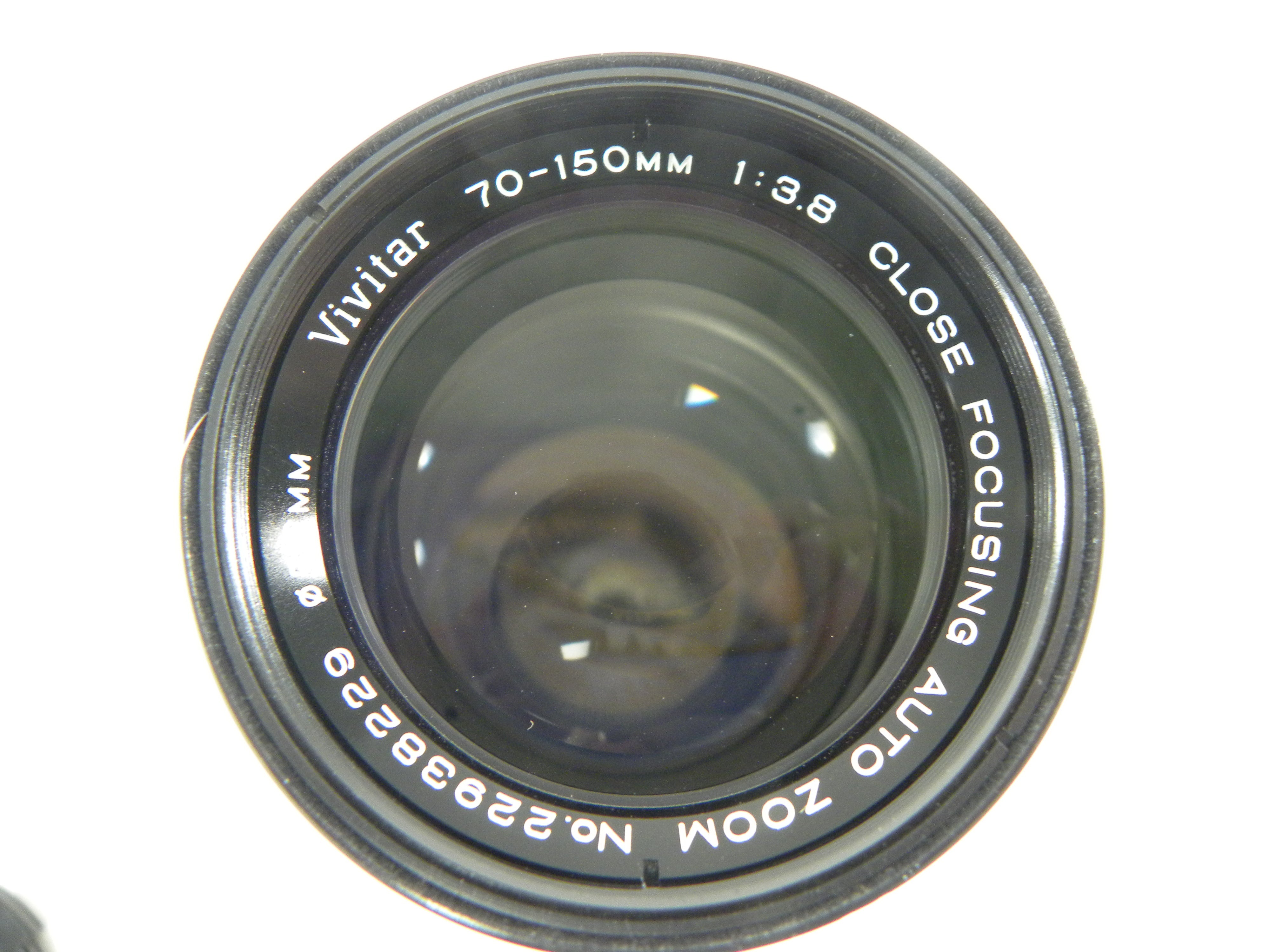Vivitar Close Focusing Auto Zoom 70-150mm f3.8 FD Mount