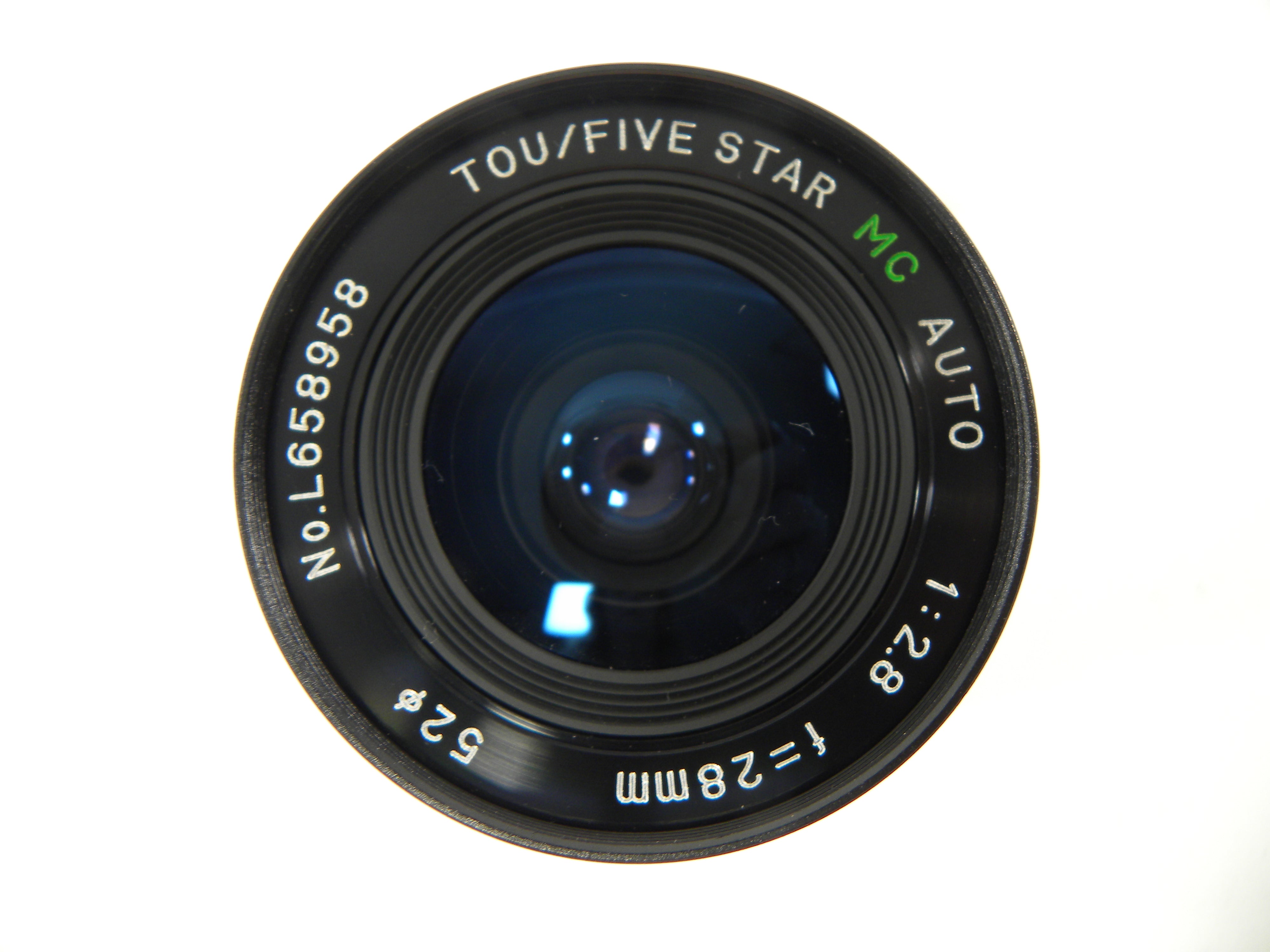 Five/Star MC Auto 28mm f2.8 FD Mount