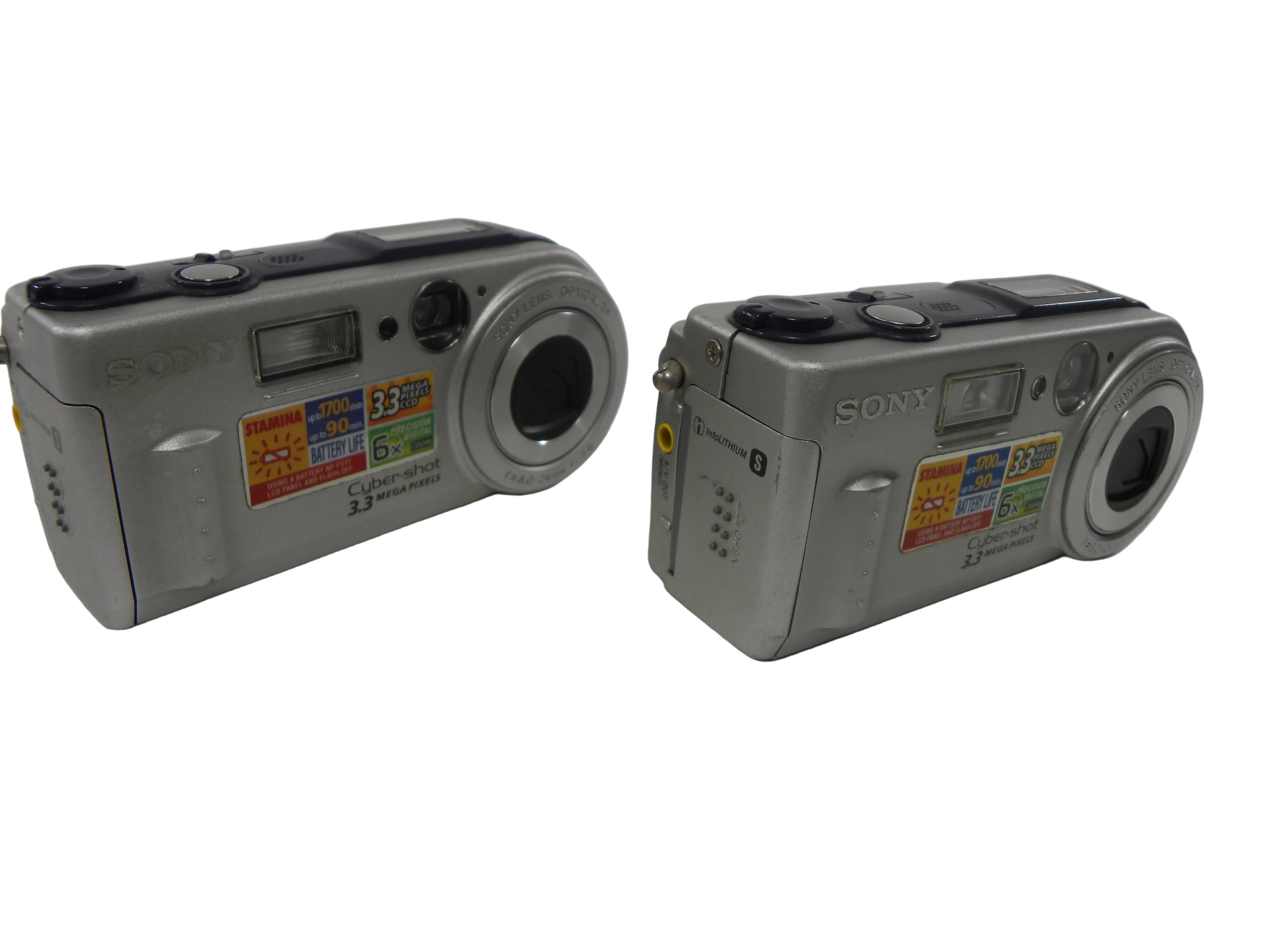 Sony Cyber Shot 3.3mp Digital Camera Lot of 2 AS IS NO Returns!
