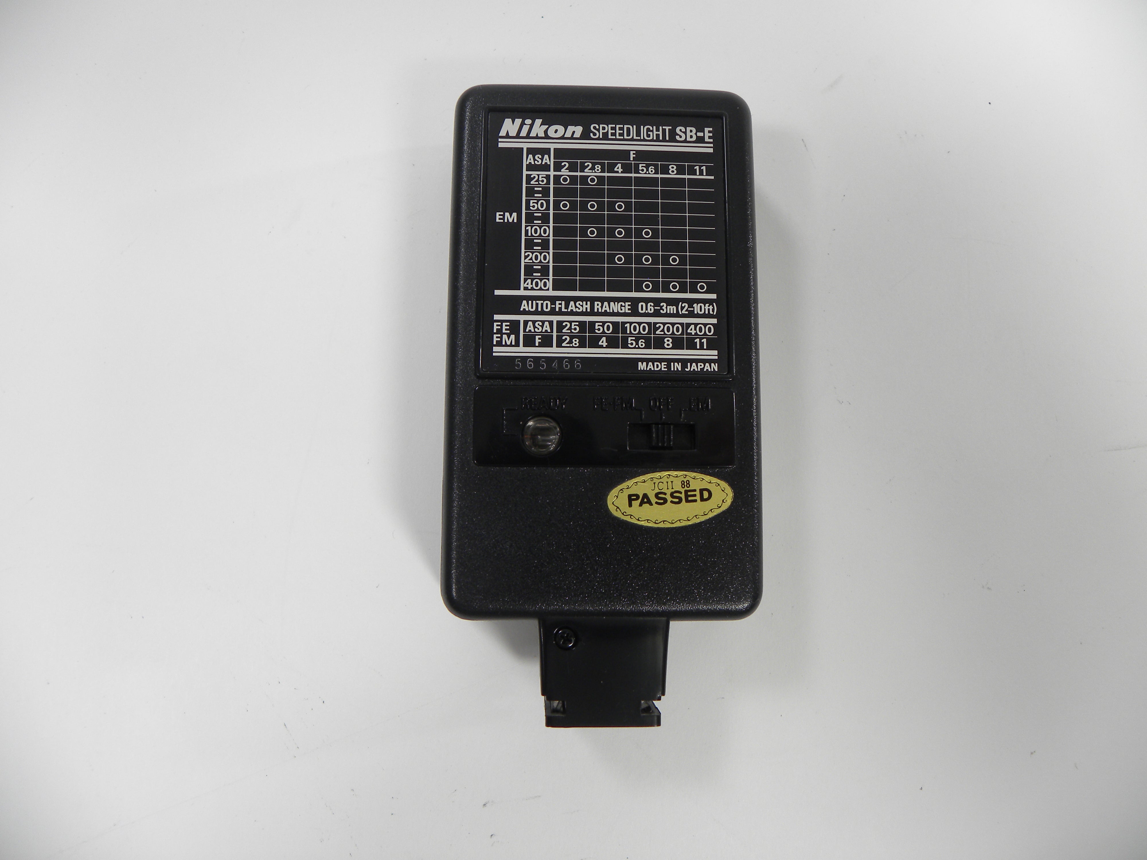 Nikon SB-E Speedlight Shoe Mount Flash