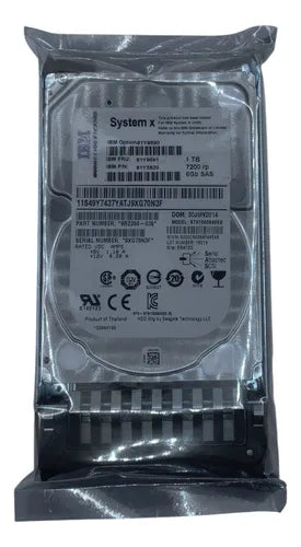 Hd Ibm 1tb 7.2k 6gb Sas 2.5 81y9691 81y3820 81y9690 @ Prateado
