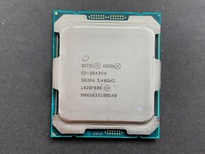 Intel Xeon E5-2643 v4 6-Core 3.40GHz 9.60GT/s QPI 20MB L3 Cache E5-2643v4 Socket FCLGA2011-3 (SR2P4) Server Processor