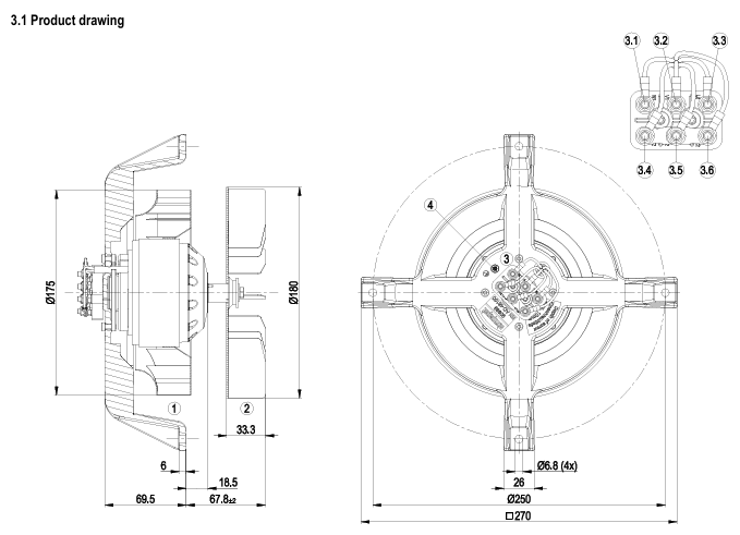 Ebm-papst K2D250-AH06-06 Centrifugal Fan | Industrial Cooling