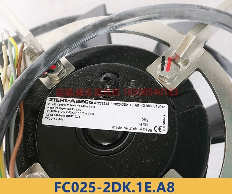 FC025-2DK.1E.A8 ZIEHL-ABEGG Axial Fan 3-400V 50/60HZ