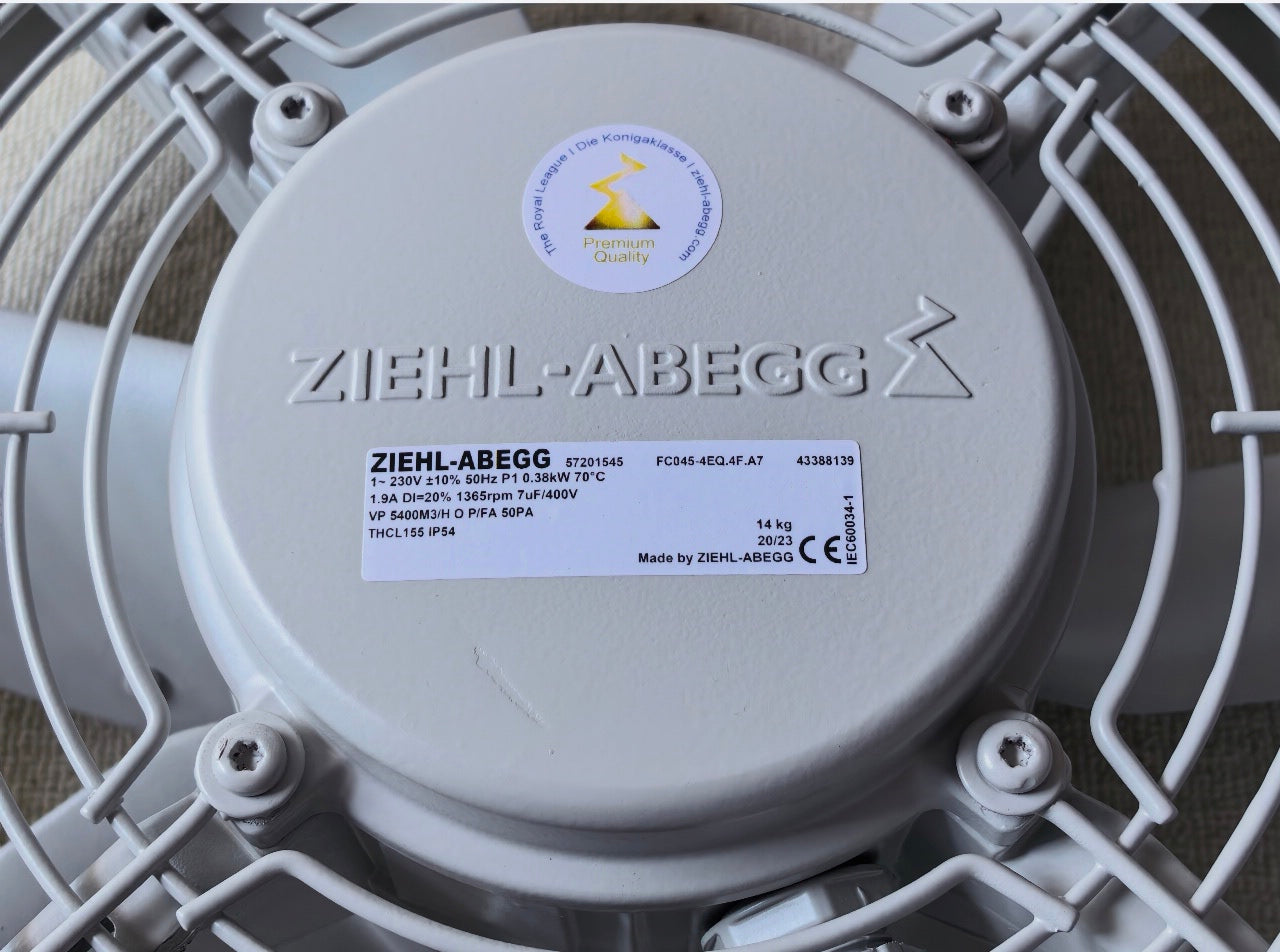FC045-4EQ.4F.A7 ZIEHL-ABEGG Axial Fan | 400V 0.38kW | Durable, Quiet & Efficient