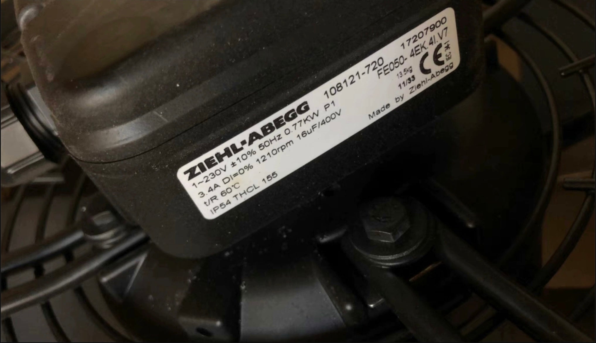 FE050-4EK.4I.V7 ZIEHL-ABEGG Axial Fan