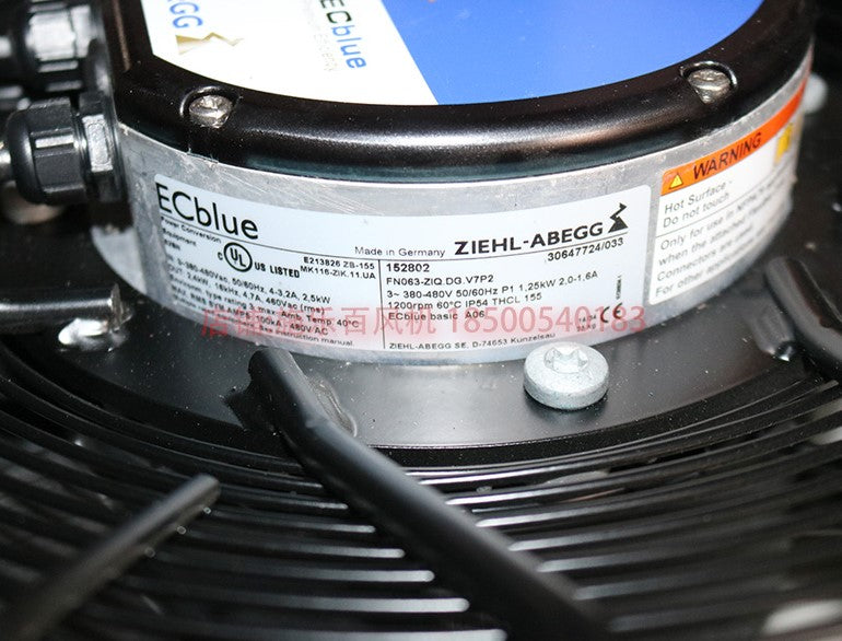 FN063-ZIQ.DG.V7P2(Art:179936) ZIEHL-ABEGG Axial Fan 380/480V